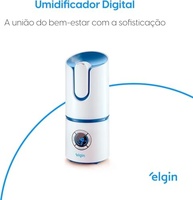 Umidificador Digital 2,5L Elgin Bivolt com 3 Níveis de Névoa e Tecnologia Ultrassônica - imagem 4
