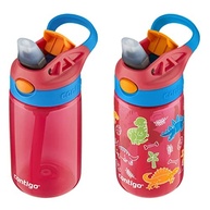 Contigo Garrafa Infantil 400ml com Canudo Silicone - 2 Unidades Melancia e Dinossauros - imagem 3