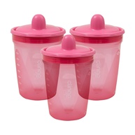 Copos de Transição Colors Rosa - Kit com 3 Unidades da Clingo | Seguro, Livre de BPA e Ideal para Crianças - imagem 1