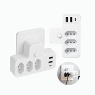 Adaptador Múltiplo Tomada com 3 Entradas e 2 USB-A + 1 USB-C | Régua de Energia Inteligente - imagem 2
