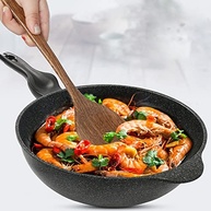 Conjunto de Utensílios de Madeira para Cozinha - 4 Peças com Espátula, Colher e Copo para Sopa Antiaderente - imagem 3