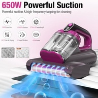 Aspirador de Pó para Colchão BYHUME 15Kpa com Luz UV-C e Aquecimento - Higiene Profunda e Portabilidade - imagem 4