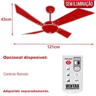 Ventilador de Teto Preto Tech 4 Pás Silencioso com Estrutura em Alumínio - Ideal para Varandas e Ambientes Modernos - imagem 3