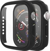 Capa Premium para Apple Watch Series 9/8/7 (41mm/45mm) - Proteção Total com Vidro Temperado Fosco (Preto) - imagem 2