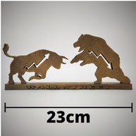 Touro e Urso Wall Street Totem - Decore seu Escritório com Estilo e Simbolismo - imagem 4