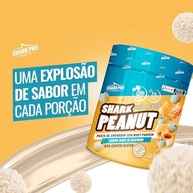 Shark Pro Pasta de Amendoim Gourmet Sabor Beijinho com Whey Protein Shark Peanut - 7,5g de Proteína - Zero Glúten, Zero Lactose, Zero Adição de Açúcares - Pote 600g - imagem 1