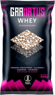Natu's, Granola com Proteína Concentrada, Glutamina, Albumina & Colágeno, Whey, Zero, Granatus, 500 Gramas - imagem 1