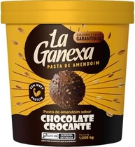 LA GANEXA Pasta De Amendoim Sabor Chocolate Ao Leite Com Whey 1 005Kg - imagem 3