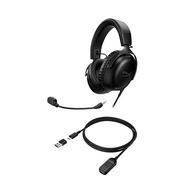 Headset Gamer HyperX Cloud III – Compatível com PC, PS5, Xbox Series X|S, Drivers Angulados de 53mm, Áudio DTS, Microfone de 10 mm, USB-C, USB-A, Fio de 3,5 mm, Vermelho e Preto (727A9AA) - imagem 2