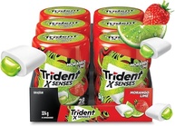 Chiclete Trident XSenses Morango Lime Sem Açúcar Garrafa - Caixa com 6 unid. de 54g - imagem 1