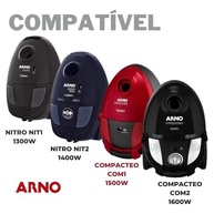 Kit 6 Sacos para Aspirador Arno Nitro e Compacteo - Compatível com Nit1, Nit2, Com1 e Com2 - imagem 3