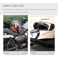 Trava de Capacete Retrátil com Combinação: Segurança Essencial para Motos e Bicicletas - imagem 5