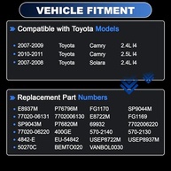 Bomba de Combustível Toyota Camry 2.4L/2.5L (2008-2011) & Solara 2.4L (2007-2008) - Substituição E8937M - imagem 3