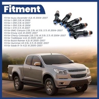 Kit 5 Injetores de Combustível 12589465 para Isuzu, GMC, Chevy, Buick, Hummer, Saab (2004-2007) - imagem 4