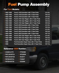 Bomba de Combustível Elétrica Ford E-Series Econoline 1992-1996 | Desempenho e Confiabilidade Garantidos - imagem 3
