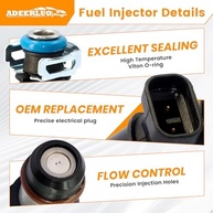 Kit 8 Injetores de Combustível para Chevy Silverado, Tahoe, GMC Sierra, Yukon e Cadillac Escalade 4.8L/5.3L/6.0L (2001-2007) - OE 17113553 FJ315 - imagem 5