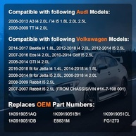 Bomba de Combustível Audi A3 TT VW Beetle Eos Golf GTI Jetta Rabbit 1.8L 2.0L 2.5L (2006-2018) - Substituição E8831M - imagem 3