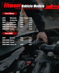 Injetores de Combustível Premium para Chevy Suburban, Tahoe, Express e GMC Yukon, Sierra, Savana 5.3L (2005-2007) - imagem 3