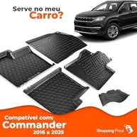 Jogo de Tapetes Automotivos Tipo Bandeja para Jeep Commander (2016-2025) em Borracha com Borda Alta Grid - Proteção e Estilo Premium - imagem 4