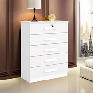 Cômoda 5 Gavetas Branco: Organize com Segurança! - imagem 1