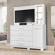 Cômoda com Painel TV 43” Ilhabela: Organize e Decore! - imagem 1