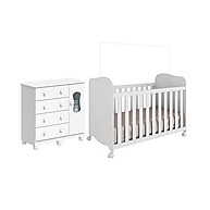 Quarto de Bebê Completo Lana: Berço e Cômoda! - imagem 2