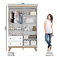 Quarto de Bebê Theo: Berço 3 em 1 + Guarda-Roupa + Cômoda - imagem 2