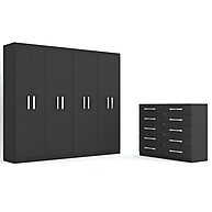 Quarto de Casal Completo: Guarda-Roupa + Cômoda - imagem 2