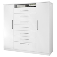 Cômoda J&A Móveis Mega 2 Portas 7 Gavetas: Organize com Estilo - imagem 1