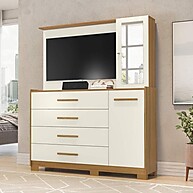 Cômoda Painel TV 43" Dunas: Organize e Decore! - imagem 1