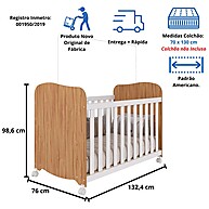 Quarto de Bebê Completo: Berço, Guarda Roupa & Cômoda - imagem 2