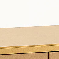 Cômoda Treliça MDF Cru com 2 Portas – Estilo e Funcionalidade - imagem 1