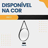 Espelho Adnet 60cm com Alça de Couro – Elegância em Qualquer Cômodo - imagem 2