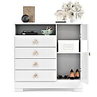 Cômoda Amalfi Branca 4 Gavetas: Elegância e Espaço para Qualquer Cômodo - imagem 2