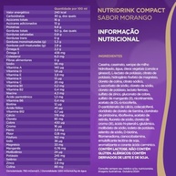 Danone Nutricia Suplemento Nutridrink Compact Morango Com 4 Unidades De 125Ml - imagem 4