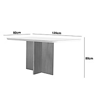 Mesa de Jantar 120cm: Elegância Compacta - imagem 2