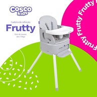 Cadeira de Refeição Cosco Kids Frutty Cinza - Multiuso com Fechamento Compacto - imagem 5