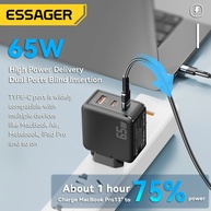 Carregador Essager 65W GaN: Power Rápido e Compacto - imagem 3