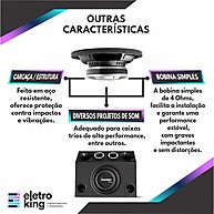 Subwoofer 10" Bomber Slim TKL 400W: Graves Profundos em Design Compacto - imagem 2