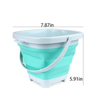 Balde de Praia Dobrável com Alça - Silicone Resistente e Compacto para Praia, Acampamento e Brincadeiras - imagem 3