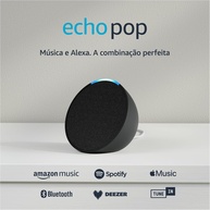Echo Pop (Nova Geração): Smart Speaker Compacto com Alexa e Som Envolvente - Preto - imagem 1