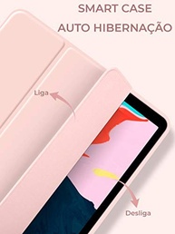 WB Capa iPad 7a, 8a e 9a Geração 10.2″ - Premium Slim Antichoque com Compart. para Pencil - Rosa - imagem 4