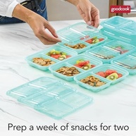 Good Cook - Marmita 2 Compartimentos Azul com Tampa | Segura, Prática e Versátil para Refeições e Lanches - imagem 3