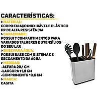 Organizador de Talheres Inox: 7 Compartimentos! - imagem 2