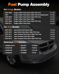 Módulo Bomba Combustível Dodge Caliber, Jeep Patriot & Compass 2.0L/2.4L - E7220M - imagem 3