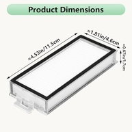 Filtros HEPA Laváveis para Roborock Q5/Q7/Q8 - Pacote com 4 Unidades - Compatibilidade Total - imagem 3