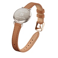 Pulseira de couro fina compatível com garmin lily 2 active para mulheres, pulseira de couro genuíno de grão superior para relógio Garmin Lily 2 - imagem 1
