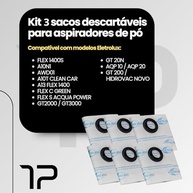 Conjunto com 9 Sacos Descartáveis para Aspirador Eletrolux - Compatível com Hidrovac, Acqua Power, Flex e A10 - imagem 5
