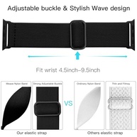 Pulseira Lerobo unissex, trançada, esportiva, de nylon elástico, compatível com Apple Watch Ultra 2, SE, 9, 8, 7, 6, 5, 4, 3, 2, 1 de 38 mm, 40 mm, 41 mm, 42 mm, 44 mm, 45 mm, 49 mm - imagem 4