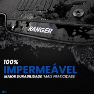 Jogo Tapete Compativel com Carros Ranger Cabine Dupla Borracha 3 Peças 1998 99 2000 01 02 03 04 05 06 07 08 09 2010 2011 2012 - imagem 4